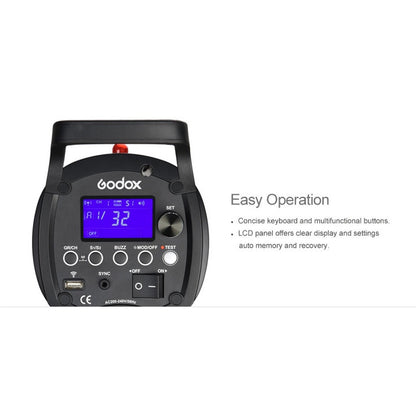 [CLEARANCE] Godox QSII Series QS300II 300Ws Strobe Flash Modeling Light 5600K Color