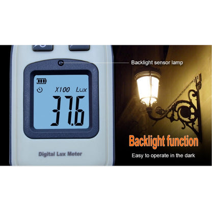 Benetech GM1010 Digital Light Lux Meter Range: 0-200,000 Illumince Meter