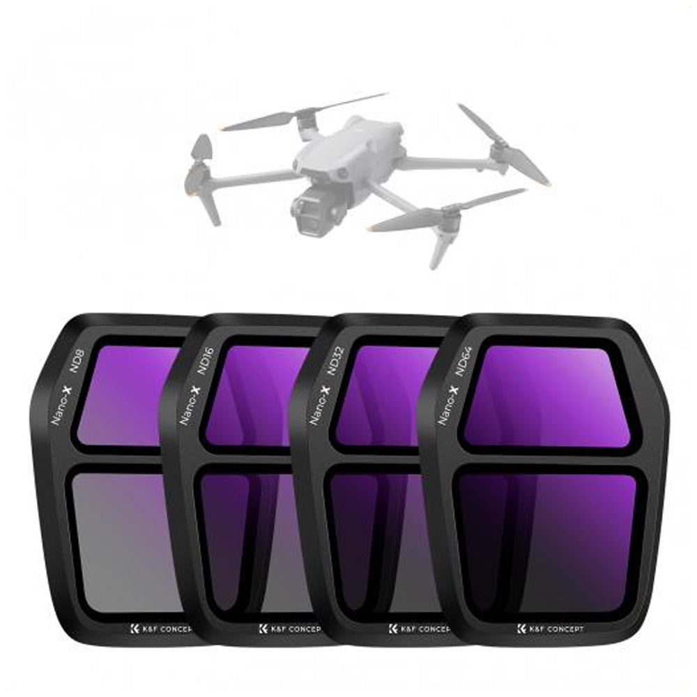 K&F Concept Nano-X Series ND8 16 32 64 Neutral Density + CPL Circular Polarizer Lens Filter for DJI AIR 3S Drone with Reduced Glare, 28 Multi Layer Coated AGC Optical Glass, Water, Dust and Scratch Resistant