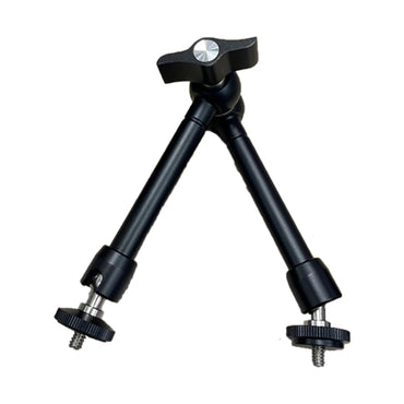 Pxel 11" / 10.5" / 7.9" Articulating Magic Arm Super C-Clamp 360° Rotation with Dual Ball Heads and 1/4"-20 Screw Stud for Camera Cages, Monitors, Microphones, Studio Flashes, Lights & Professiol Video Equipment