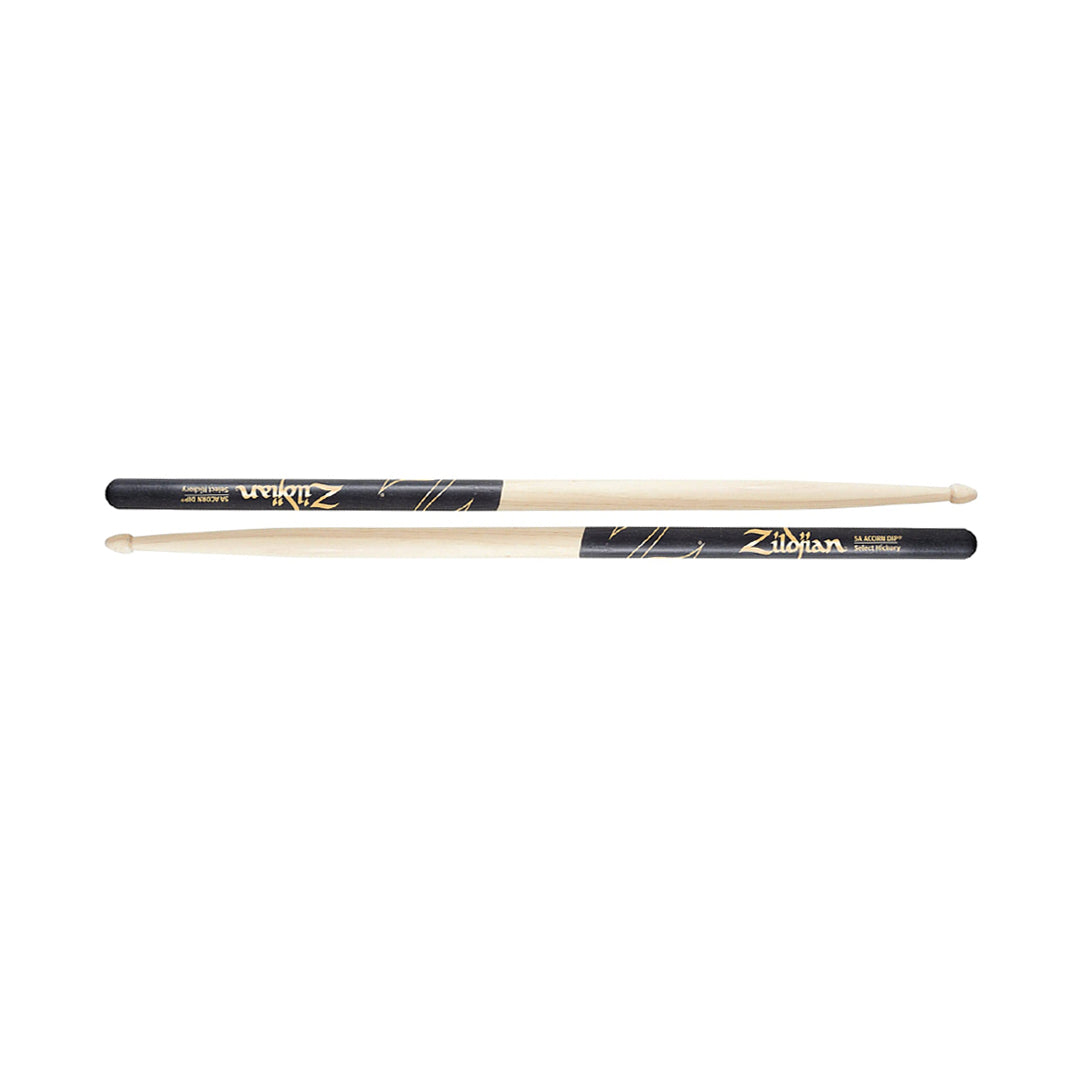 Zildjian Hickory Wood Drumsticks Acorn Tip for Drums and Cymbals (Black/Natural) | Z5AACD