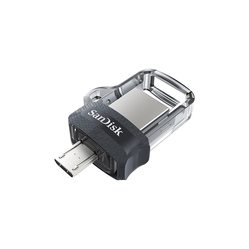 SanDisk Ultra 64GB / 128GB / 256GB Dual Drive m3.0 USB Flash Drive with Micro USB OTG compatibility (Black, Gold)