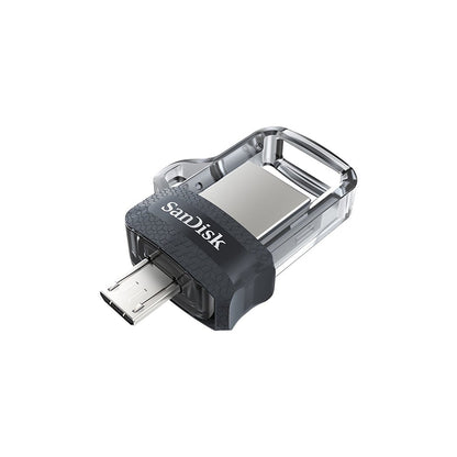 SanDisk Ultra 64GB / 128GB / 256GB Dual Drive m3.0 USB Flash Drive with Micro USB OTG compatibility (Black, Gold)