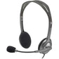 Logitech H110 Wired Stereo Headset with Microphone and Dual 3.5mm Plug for Computer PC