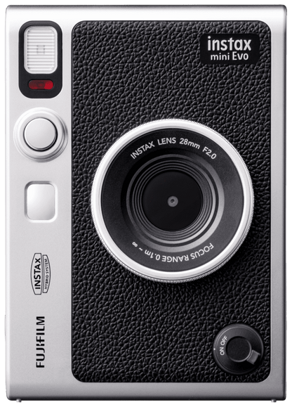 FUJIFILM Instax Mini Evo Hybrid Instant Film Camera with Built-In Mini Instant Film Direct Printer, Save Printed Images, 10 Lens Effects & 10 Film Effects, Bluetooth 4.2 (BLACK, BROWN)