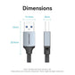 Vention 0.5M / 1M / 1.5M / 2M / 3M USB 3.0 A Male to USB A Male Cotton Braided Extension Cable with High-Speed 5Gbps Transfer Speed for Desktop Computer, Laptop, Smart TV, Webcam