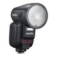 Godox V100 Series Round Head Camera Flash, Auto Zoom Control with 28-105mm Range, -7 to 120° Tilt / 330° Rotation, Advanced Cooling System, Built-In LED Touch Screen Controls for Professional Photography and Studio Lighting Equipment