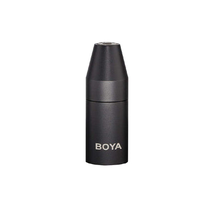 Boya 35C-XLR 3.5mm (TRS) Mini-Jack Female Microphone Adapter to 3-pin XLR Male Connector for Camcorders, Recorders, & Mixers