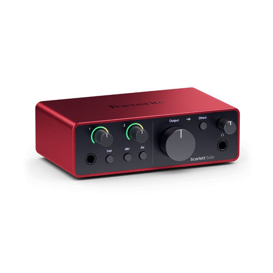 Focusrite Scarlett Solo Studio 3rd Gen USB Audio Interface with Microphone & Headphones for Simultaneous Recording Vocals & Guitar