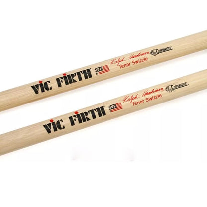 Vic Firth Ralph Hardimon Signature Hickory Wood Drumsticks Oval Tip Marching Tenor / Swizzle Sticks for Drums and Cymbals | SRHTS/W | JG Superstore