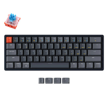 [CLEARANCE] Keychron K12 61 Keys Compact Bluetooth Wireless / Wired TKL Tenkeyless Mechanical Keyboard, Hot-Swappable Switches with White Backlight for Mac and Windows PC Computer - Available Color