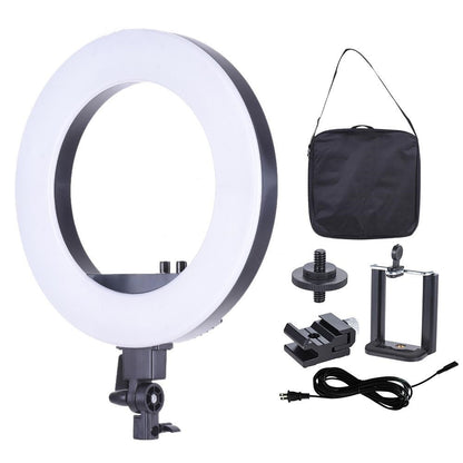 Pxel RL-18 RL18 LED Lamp Bi-Color Ring Light 18 inches 3200K-5500K Photography Studio Beauty Vlog Lighting Makeup, Livestream with Stand