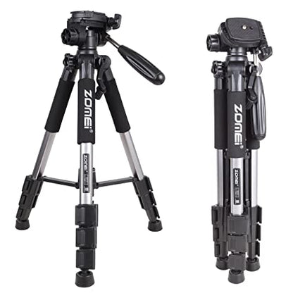Zomei Q111 Professional Aluminum Lightweight Compact Travel Portable Camera Tripod 55-inch  | JG Superstore
