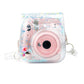 [CLEARANCE] Pikxi BMP11 Fujifilm Instax Mini 11 PU Leather Camera Case Bag with Shoulder Strap Protective Case (Clear Designs)