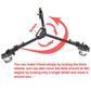 Pxel AA-TP DOLLY Heavy Duty Aluminum Folding Tripod Dolly with 3 Wheel Slider Stand for Video Camera Camcorder