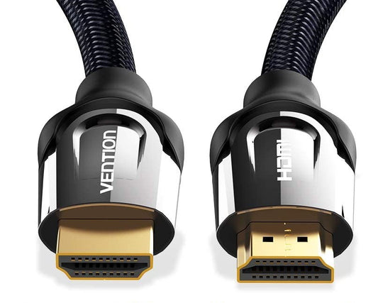 Vention 4K HDR Nylon Braided HDMI Cable with 18 Gbps High Speed Ethernet and Dolby True Audio Support (5m, 10m, 15m) | VAA-B05