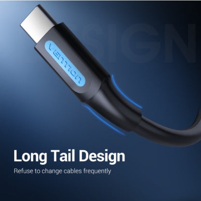 Vention USB 2.0 A Male to C Male 3A Cable USB Cable 480Mbps (COKB) Suitable for Computers, Smartphones, Laptops 3M Black