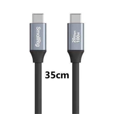 SmallRig 60CM 35CM USB Type-C Male to Male Straight / Angled 100W PD Fast Charging Cable with up to 20GBPS High-Speed Data Transfer for Smartphones, Laptops, Monitors, Batteries, DSLR, Mirrorless & Action Cameras |