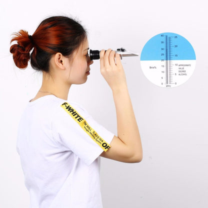Eagletech REFRAC RHW-2540 Alcohol Refractometer 0-40% Brix 0-25% Alcohol Wort Specific Gravity Beer Fruit Juice Wine Sugar Test