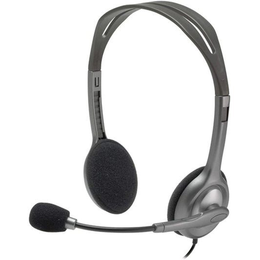 Logitech H111 Wired Stereo Multi-Device Headset with Microphone for Noise Reduction and 3.5mm Plug for Computer PC