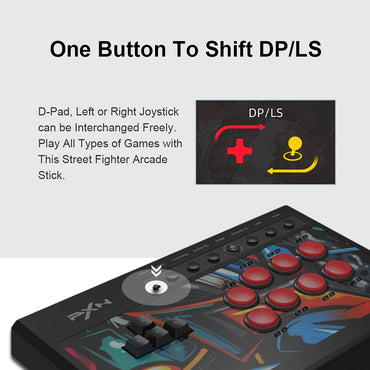 PXN X8 Arcade Fighting Box USB Keyboard Style for PC, Android PS3, PS4, XboxOne/Series