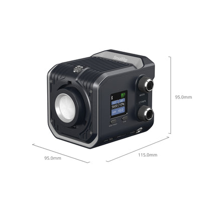 SmallRig RC 100C COB LED Video Light 2700K-10000K RGB with 12 Light Effects, V-Mount Plate, Battery Grip Handle, Light Stand & Mini Bowens Adapter, App / DMX Control for Photography, Filmmaking & Studio Lighting | 5340 | 5377 | 5383 | 5381