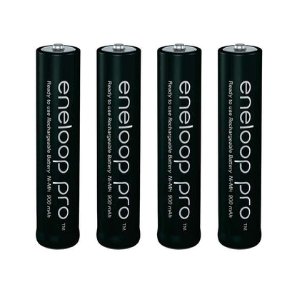 Panasonic Eneloop Pro BK-4HCCE-4BT Rechargeable Battery AAA Pack of 4 (Black) x4