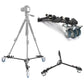 Pxel AA-TP DOLLY Heavy Duty Aluminum Folding Tripod Dolly with 3 Wheel Slider Stand for Video Camera Camcorder
