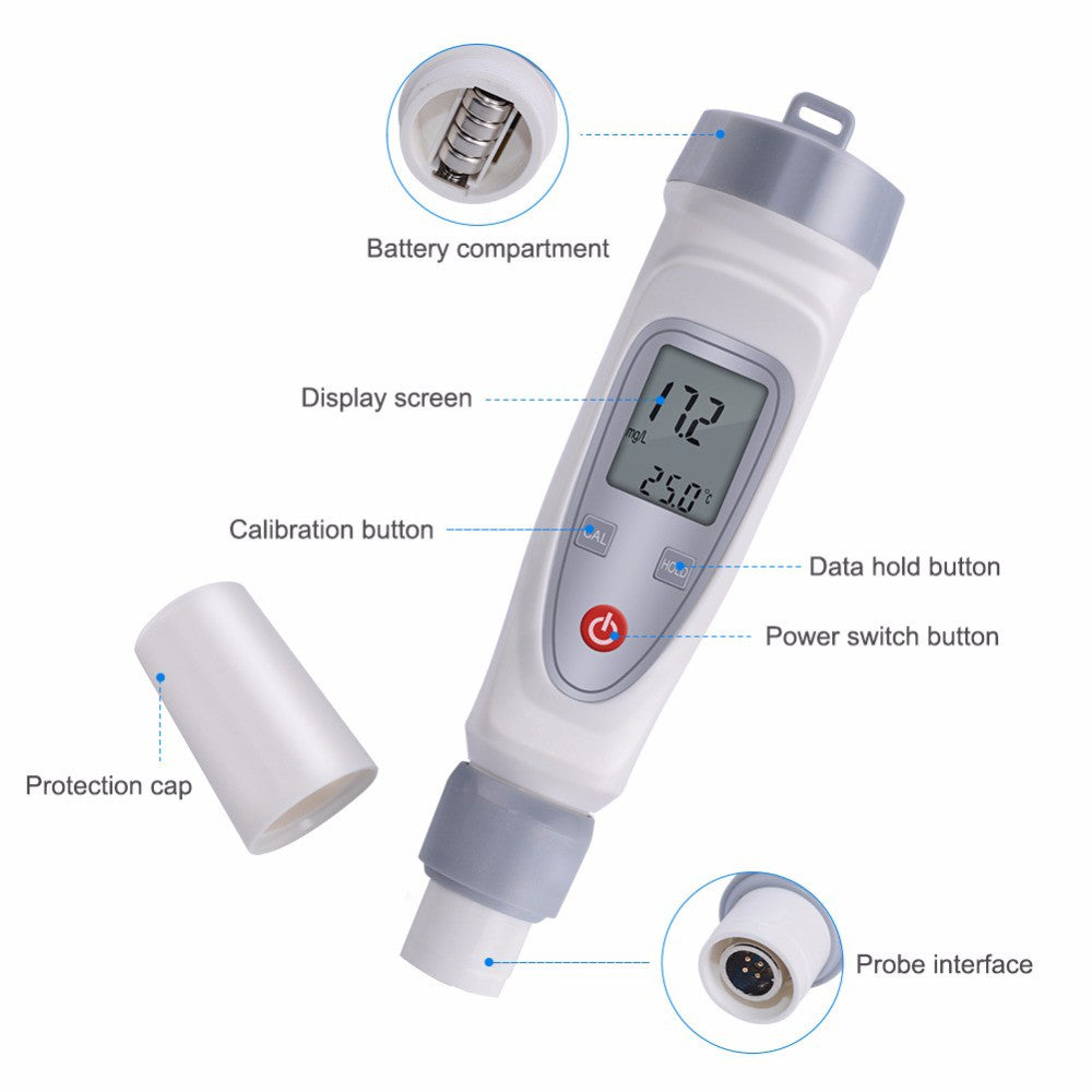Eagletech JPB-70A DO Meter Dissolved Oxygen Portable DO Meter 0-20.0 mg/L Water Quality Tester