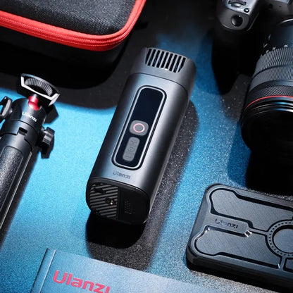 Ulanzi FM01 FILMOG Ace Portable Fog Machine for Film & Photography Smoke Effects w/ Wireless Remote Controller, 1/4" Screw Mount, Swappable 2500mAh 18650 Rechargeable Batteries, USB Type C Charging, Refillable Atomizer, Attachment Nozzles