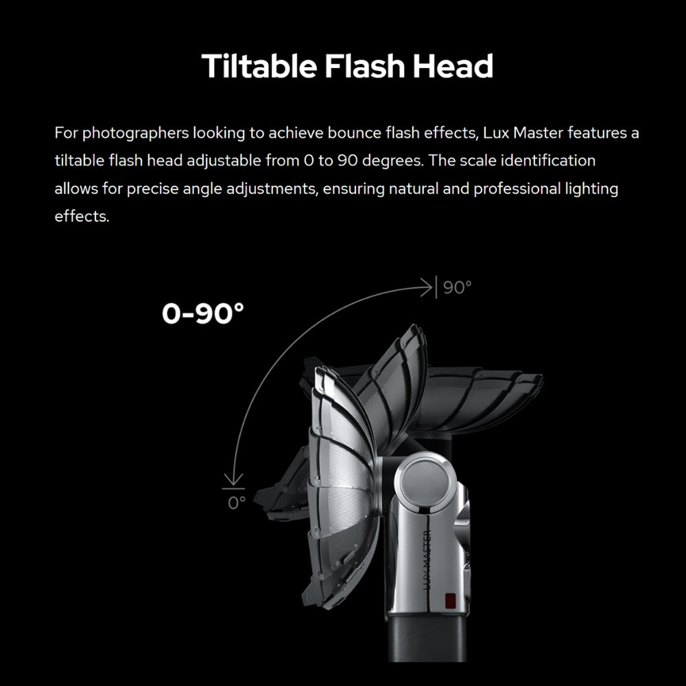 Godox Lux Master 2.4GHz Wireless TTL HSS Retro Camera Flash with Max 100m Operatiol Range and 2980mAh Battery for Photography