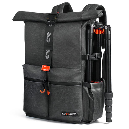 K&F Concept Camera Waterproof Backpack Bag with Rain Cover for DSLR Cameras