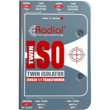 [CLEARANCE] Radial Engineering Twin-Iso - Two Channel Balanced Line Isolator with Jensen Transformers