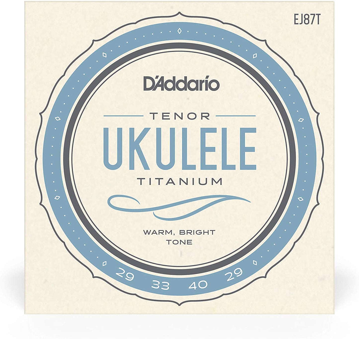 D'Addario Pro Arte Titanium Treble Ukulele Strings with Warm, Bright Tones (Soprano, Tenor) (EJ87S, EJ87T) for Musicians and Singers
