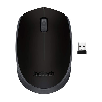 Logitech M171 Wireless Optical Mouse with 1000 DPI, 2.4GHz USB Receiver, 12 Month Battery, and 10m Wireless Range for Laptop Computer PC