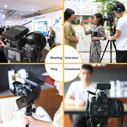 [CLEARANCE] MAONO AU-WM-730 Wireless Lavalier Lapel Microphone with -10dB Attenuation and Low Cut, Real-time Audio monitoring, 48-Channel and Mute Compatible with DSLR Cameras, Camcorders, iPhone, Android Smartphones, and Tablets