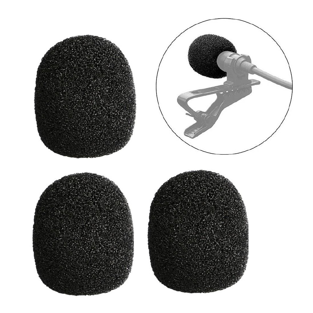 [CLEARANCE] Boya BY-B05F Foam Windscreen for Lavalier Microphone Lapel Mic - 3 Pcs