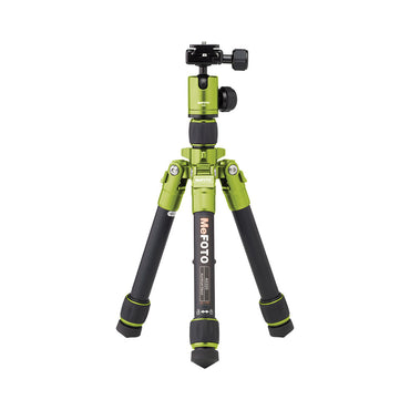 [CLEARANCE] MeFOTO Daytrip Travel Aluminum Tripod with Mini Arca Ball Head, 4kg Load Capacity, Reverse Folding Function (Available in Black, Blue, Green, Orange, Purple, Red, Titanium)