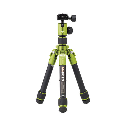 [CLEARANCE] MeFOTO Daytrip Travel Aluminum Tripod with Mini Arca Ball Head, 4kg Load Capacity, Reverse Folding Function (Available in Black, Blue, Green, Orange, Purple, Red, Titanium)