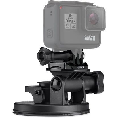GoPro Suction Cup Mount with 3.4 Diameter, Standard and QR Quick Release Bases and Adjustable Arms for HERO 12 / 11 / 11 Mini / 10 / 9 and Legacy Action Cameras | AUCMT-302