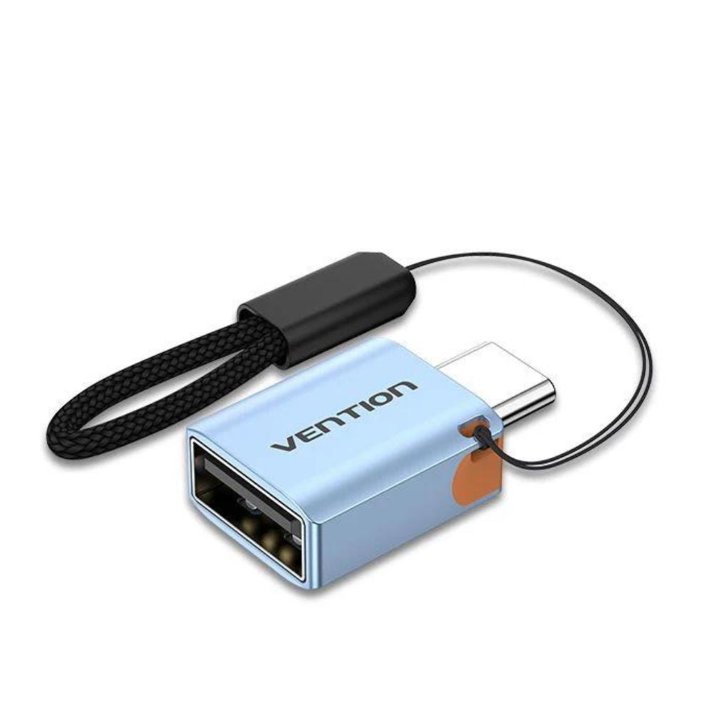 Vention USB 3.1 Type-C Male to Type-A Female OTG Adapter with High-Speed 10Gbps Transfer Speed, Convenient Lanyard for Tablet, Phone, Laptop