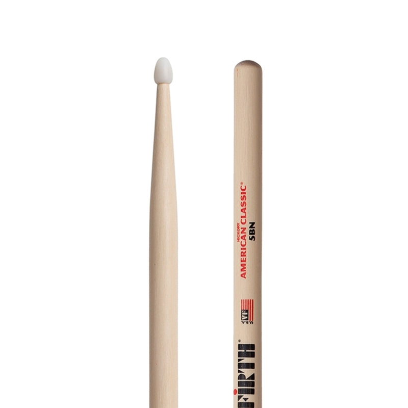 [CLEARANCE] Vic Firth American Classic 5B Hickory Wood Drumsticks (Pair) Drum Sticks for Drums and Percussion (Multiple Styles Available)