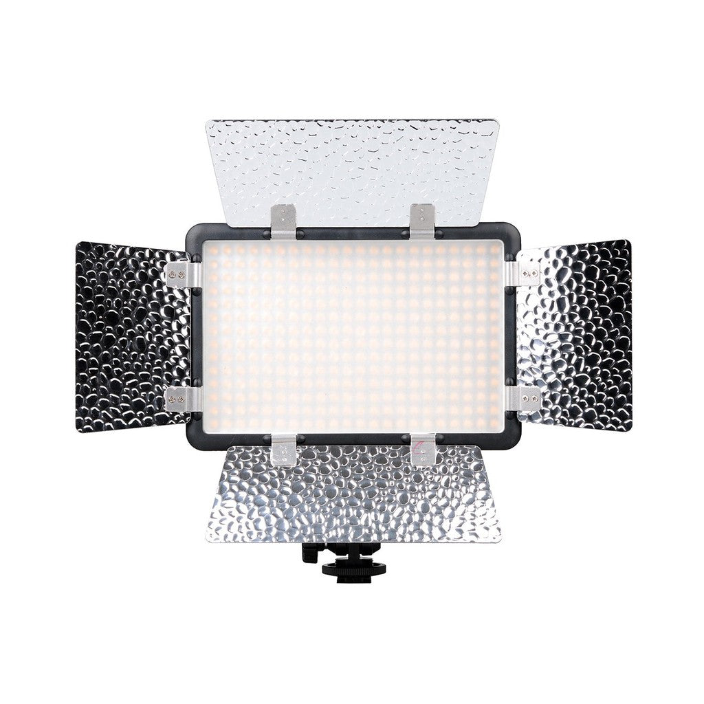 Godox LED308C II Adjustable Video Light Lamp LCD Panel with 433MHZ Wireless System Compatible Camera DV Macrophotography Wedding Products Shooting Jourlistic Video Recording
