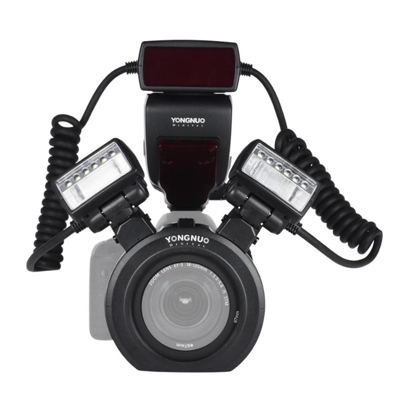 Yongnuo YN24EX TTL Macro Ring LED Flash Head Adapter with Auto Save Setting, Sound Indicator for Canon EOS & Sony DLSRs | JG Superstore