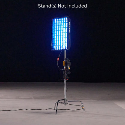 Godox KNOWLED RGB Flexible Video Light Mat with 1800-10000K CCT, 14 Lighting Effects, IP54 Rated, Optiol V-Mount Battery Power & Onboard, DMX/RDM, CRMX & App Controls for Live Streaming, Vlogging, Video Content Creation & Studio Lighting