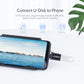 ORICO UT01 2-in-1 Portable Charge and Data Transfer OTG Aluminum Alloy Adapter USB 3.0 to Type C with Anti-Magnetic Anti-Shock Heatproof Waterproof Feature