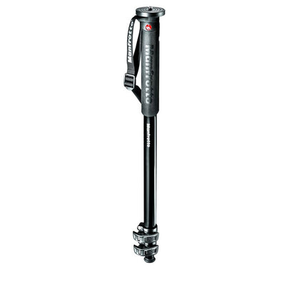 Manfrotto MPMXPROA3 - XPRO Prime Base 3-Section Aluminum Monopod for Vlogging, Photography
