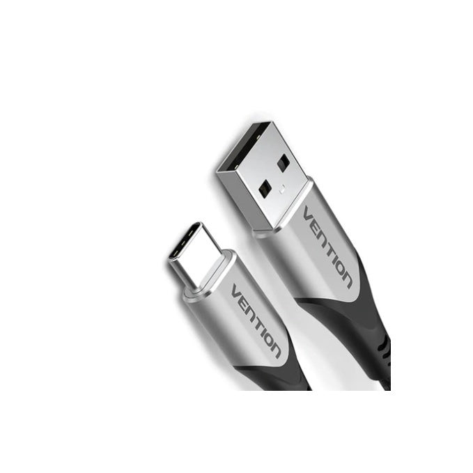 [CLEARANCE] Vention Cotton Braided USB 2.0 A Male to C Male 3A USB Cable 480Mbps (CODH) for Mobile Phones, Laptops, Computers and Other USB-C Devices (Available in Different Lengths)