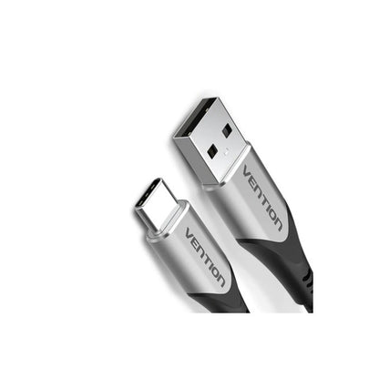 Vention Cotton Braided USB 2.0 A Male to C Male 3A USB Cable 480Mbps (CODH) for Mobile Phones, Laptops, Computers and Other USB-C Devices (Available in Different Lengths)
