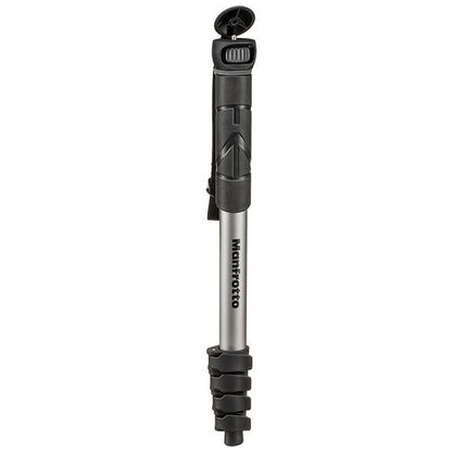 Manfrotto MMCOMPACTADV-BK Lightweight Compact Aluminum Monopod Advanced for Vlogging, Photography (Black)